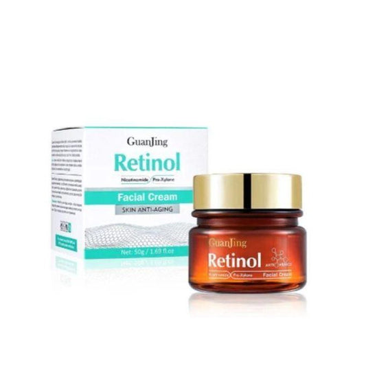 Guanjing Retinol Anti-Aging Facial Cream With Niacinamide. Removes Wrinkles, Smooths, Firms & Moisturizes.