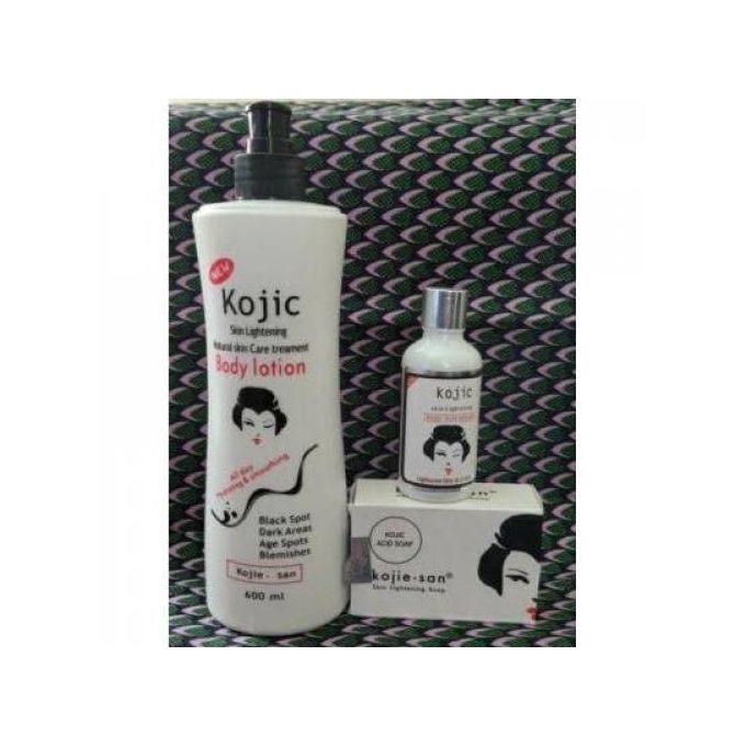 Kojic Acid Kojie San Skin Lightening Kojic Acid Lotion, Serum &Soap.