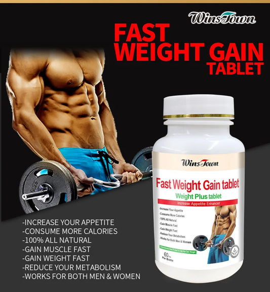 60 pills rapid weight gain tablets to increase appetite promote fat protein synthesis improve physical strength endurance